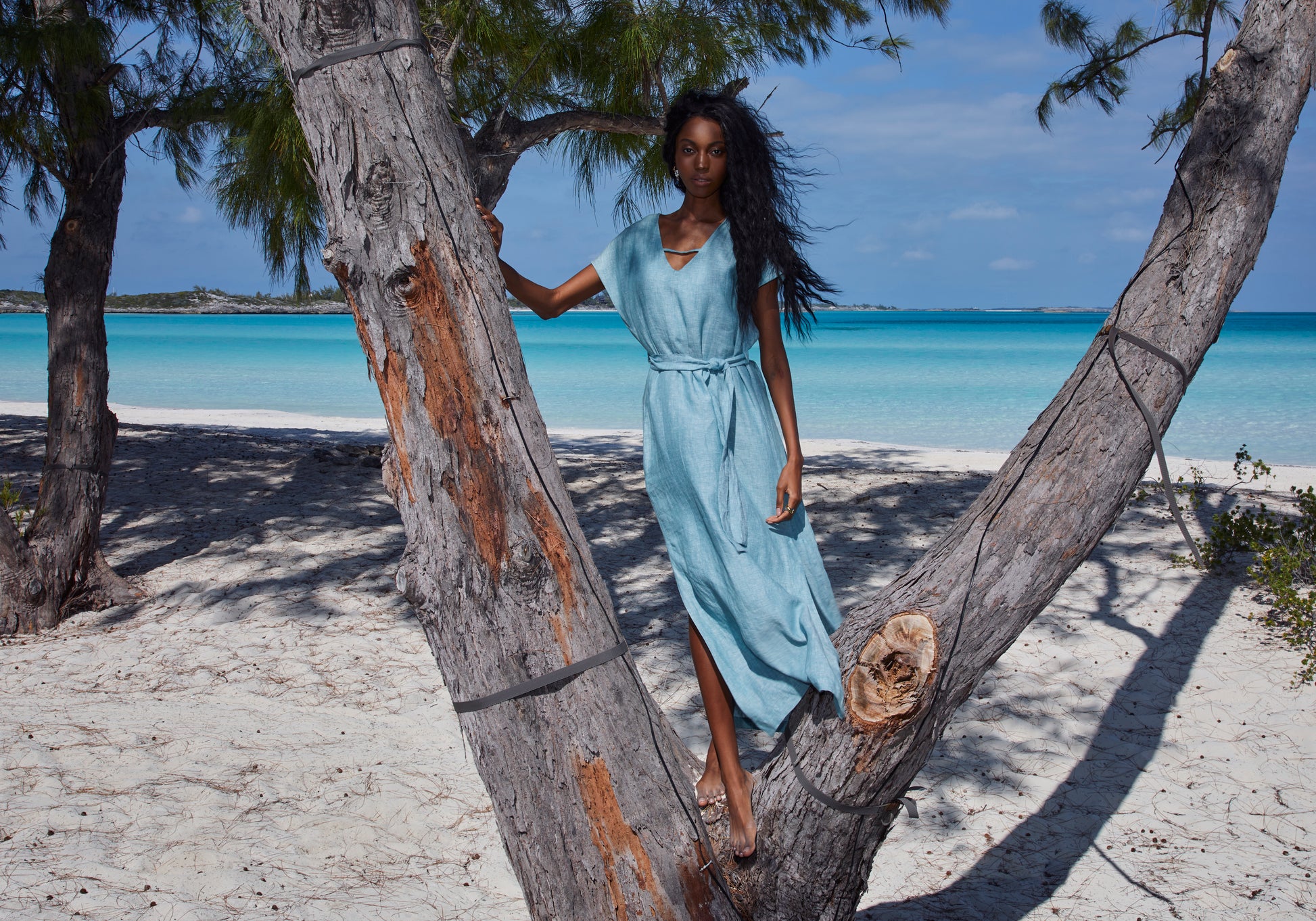 Grace Long Linen Dress