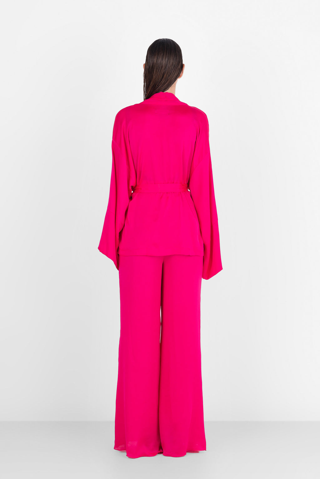 Short Jacket + Wide Leg Trouser Set