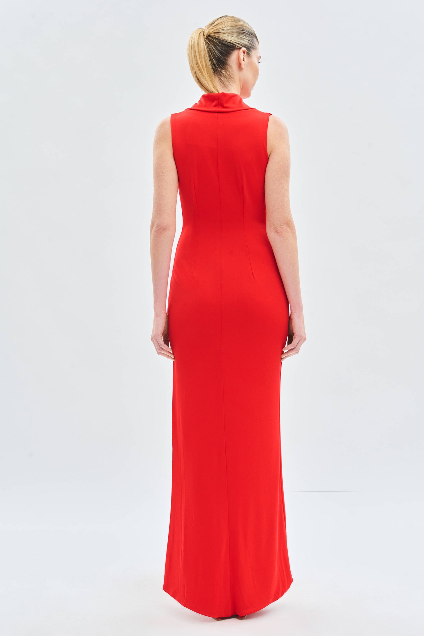 Draped Neckline Party Dress