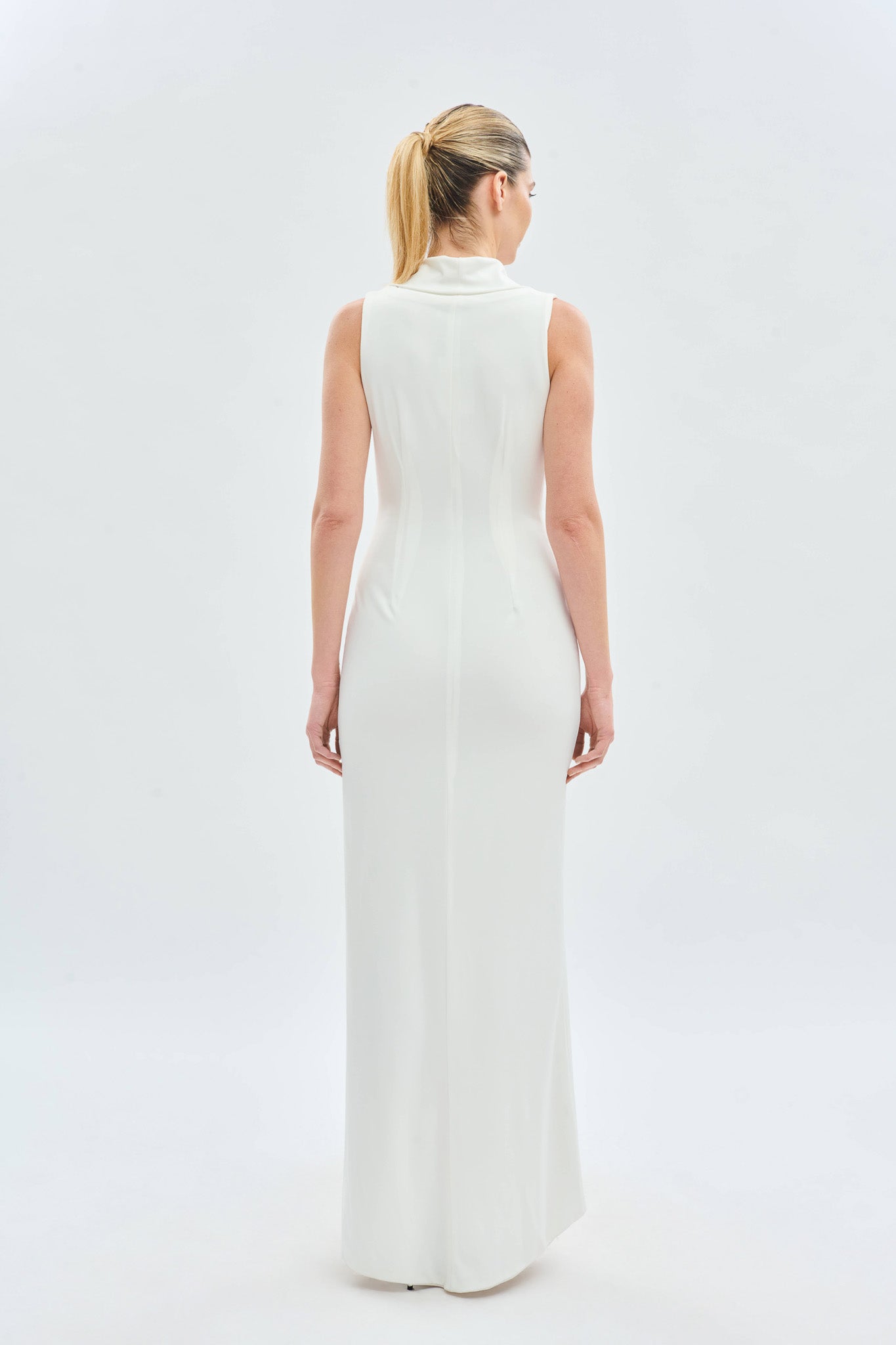 Draped Neckline Party Dress