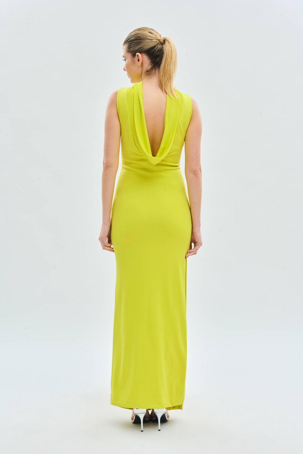 Draped Neckline Party Dress
