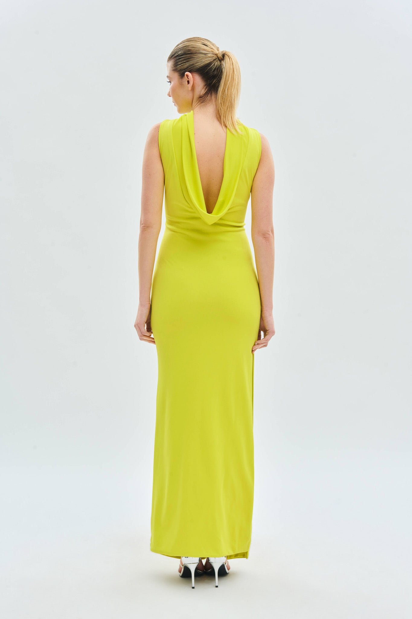 Draped Neckline Party Dress