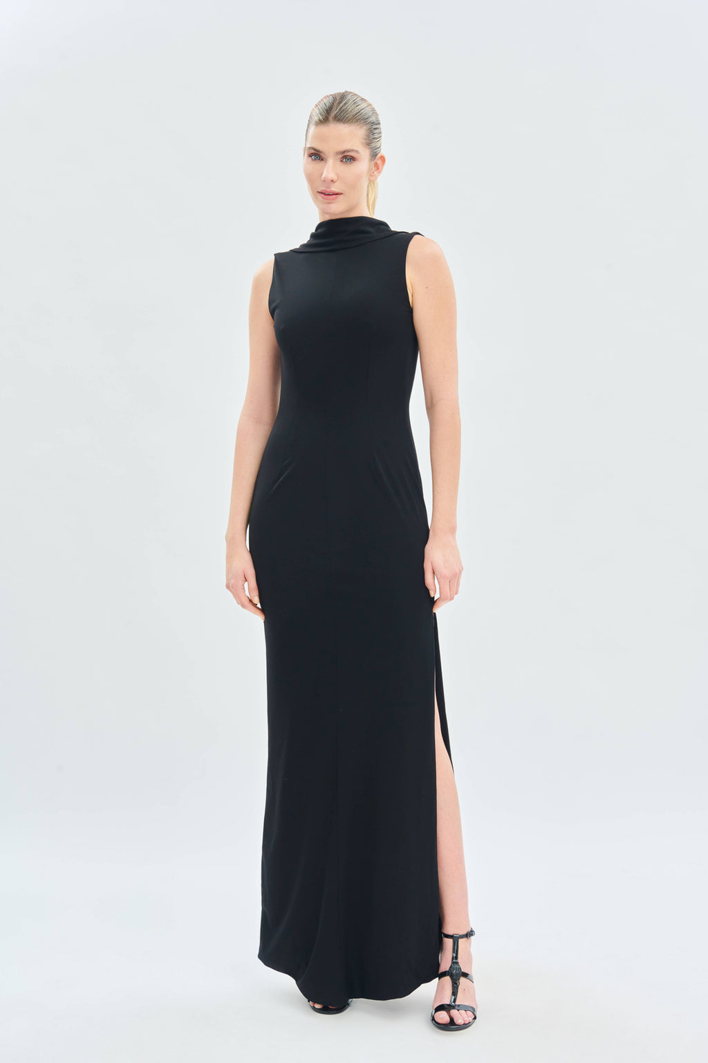 Draped Neckline Party Dress