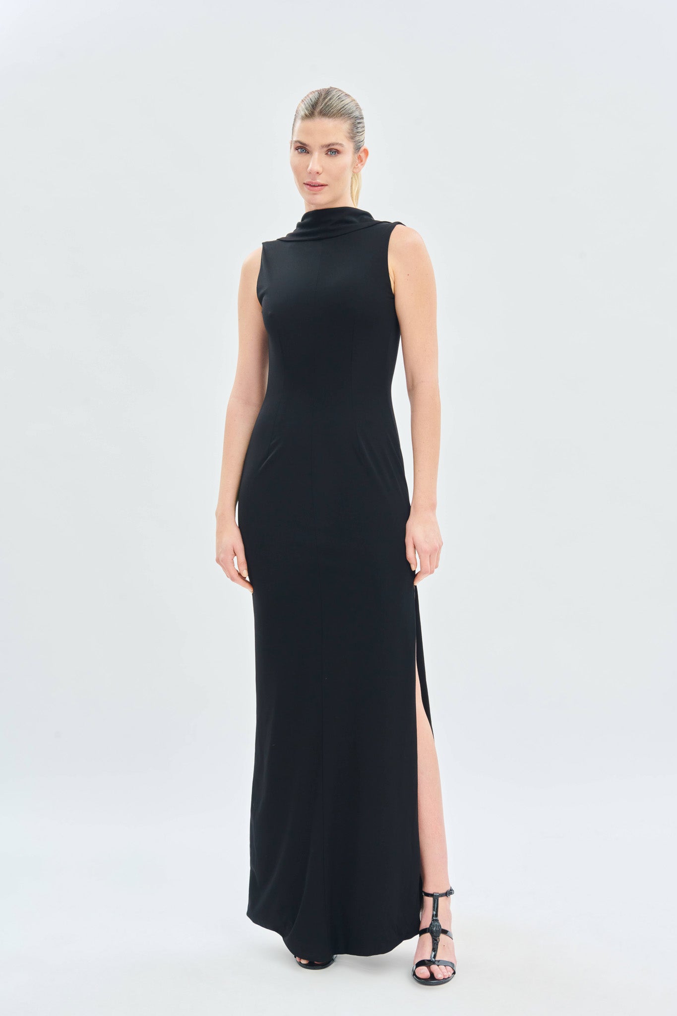 Draped Neckline Party Dress